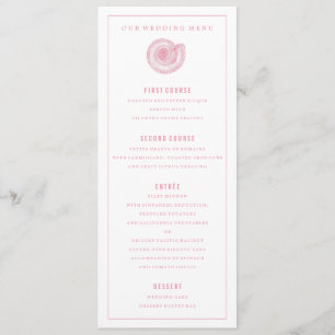 Roze Zee Shell Wedding Dinner Menu