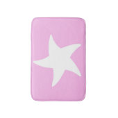 Roze Zee Star Bath Mat (Voorkant Verticaal)