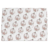 Roze Zee Star Ornament Pattern Gift Bag Groot Cadeauzakje (Voorkant)