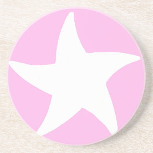 Roze Zee ster Zandsteen Onderzetter