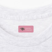 Roze Zeeen schildpad kledinglabels Labels (Aangebracht)