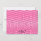 Roze Zeemeermin briefje Kaart Notitiekaartje (Achterkant)