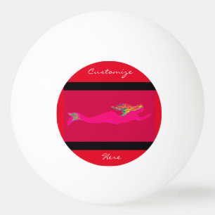 roze zeemeermin pingpongballen
