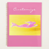 roze zeemeermin planner (Voorkant)
