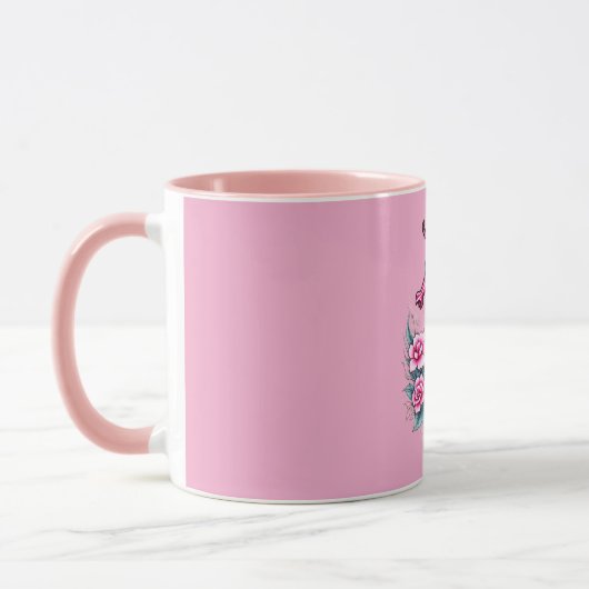 Roze Zeepaard Mok (Links)