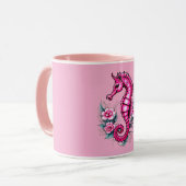 Roze Zeepaard Mok (Voorkant links)