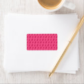 Roze zeepaarden etiket (Insitu)