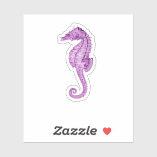 Roze zeepaardje sticker