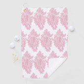 Roze zeeschelpen  golfhanddoek (Insitu)