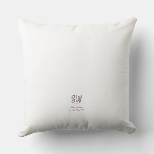 Roze Zeesterren Vierkante Kussen (Achterkant)