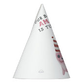 Roze zegel 1e verjaardag onder het Zee Feesthoedjes (Links)