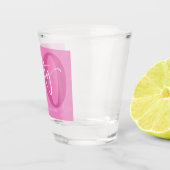 Roze Zestig 60ste Verjaardagsfeestgeschenk Shot Glas (Rechts)