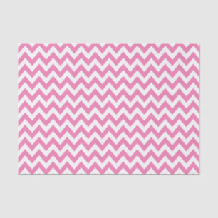 Roze ZigZag / Chevron Patroon Tissuepapier