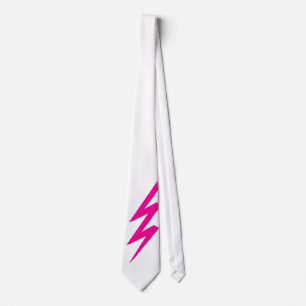 Roze Zigzag Lightning Bolt Nieuwheid Partij Stropd Stropdas