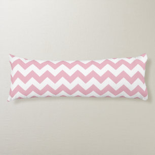 Roze Zigzag, Roze Chevron, Geometrisch Patroon Lichaamskussen