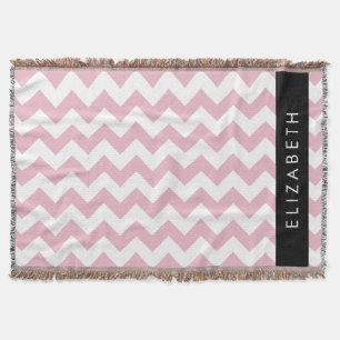 Roze Zigzag, Roze Chevron, Golfpatroon, Jouw naam Deken