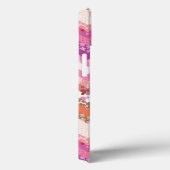 Roze zigzagachtergrond Case-Mate iPhone case (Achterkant / Rechts)
