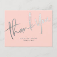 Roze Zilver Dank u Elegant Universeel