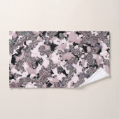 Roze zilver en zwarte schoonheidsspill Glam Gloss  Bad Handdoek (Handdoek)