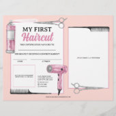 Roze & Zilveren Eerste Kapsel Haarsalon Certificaa (Voorkant)