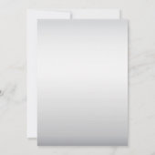 Roze Zilveren Witte Bloemen Vrijgezellenfeest Kaart (Achterkant)