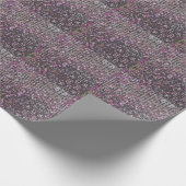 Roze zilversequenties | spartelpatroon cadeaupapier (Hoek)