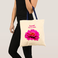 Roze Zinnia bloem gepersonaliseerd
