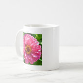 Roze Zinnia Koffiemok (Voorkant links)