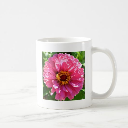 Roze Zinnia Koffiemok (Rechts)