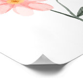 Roze Zoete Bloem Kwekerij Decor Poster (Hoek)