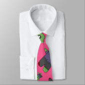 Roze zombies stropdas (Gebonden)