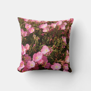 Roze Zomer Bloemen Foto Kussen