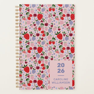 Roze Zomer Fruit Bessen Bruidsmeisje Gepersonalise Planner
