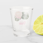 Roze Zomer Glamour | Bruid Shot Glas (Achterkant)