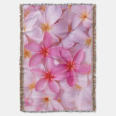  roze zomerbloemen deken (Voorkant Verticaal)