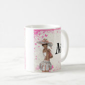 Roze zomermeisje koffiemok (Voorkant rechts)