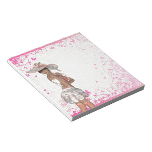Roze zomermeisje notitieblok