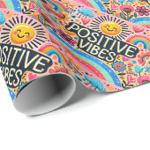  roze, zon & regenboog inpakpapier (Rol Hoek)