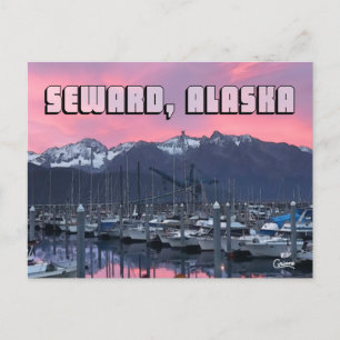 Roze zon, Seward - Briefkaart