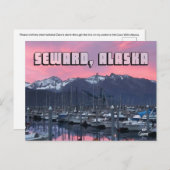 Roze zon, Seward - Briefkaart (Voorkant / Achterkant)