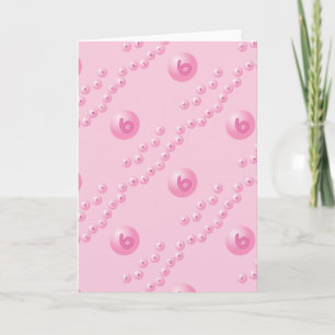 Roze zondagse Kogels 6 jaar Kaart