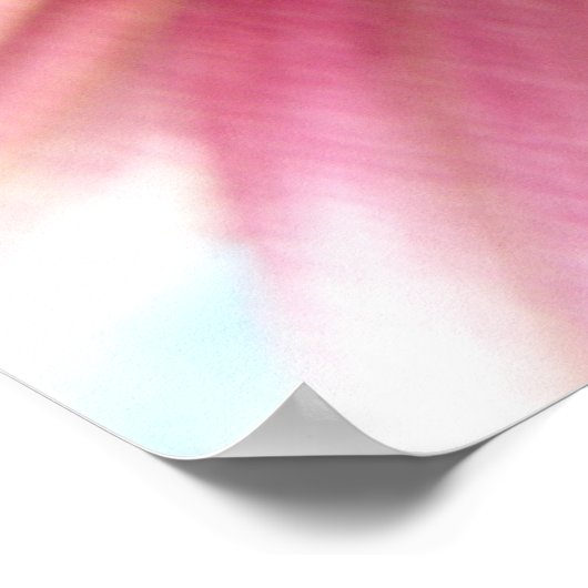 roze zonnebloem afdrukken poster (Hoek)