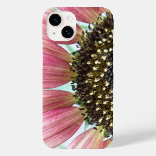 Roze zonnebloem Case-Mate iPhone case (Achterkant)