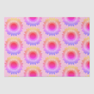 Roze Zonnebloem Weefsel Papier