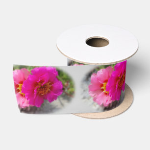 Roze zonnebloemen lint
