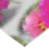 Roze zonnebloemen tafelkleed (Gekanteld)