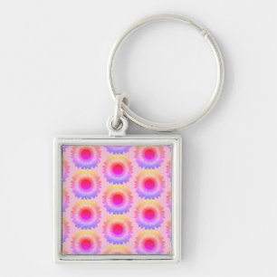 Roze zonnebloempitten Sleutelhanger