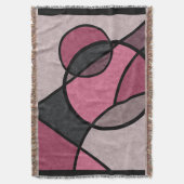 Roze zonnebrand, abstract deken (Voorkant Verticaal)