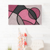 Roze zonnebrand, abstract spandoek (Insitu)