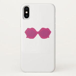 Roze zonnebril Trendy iPhone X Hoesje